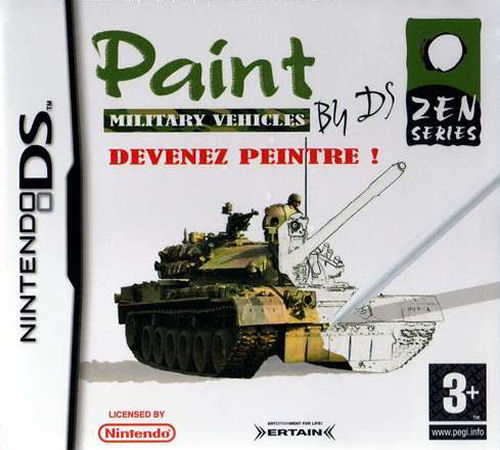 Paint Military Vehicles box art for Nintendo DS